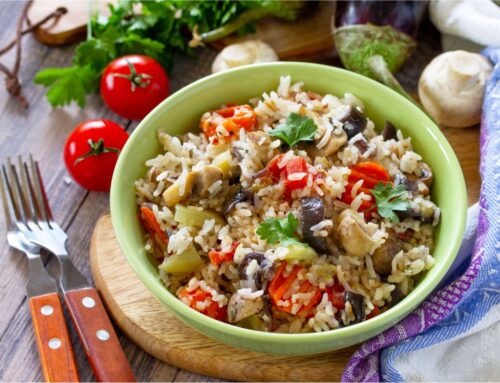 Farm-to-Table Rice Bowl with Fresh Veggies